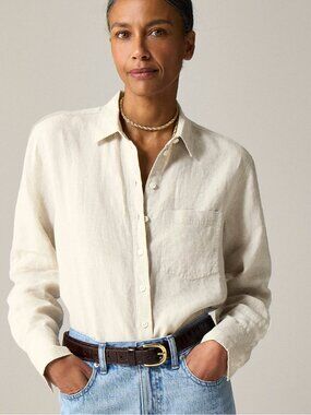 Garçon classic shirt in Baird McNutt Irish Linen Size